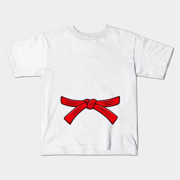 Judo belt red belt Judo, 9th Dan Obi, Jiu-Jitsu, Aikido Kids T-Shirt by LaundryFactory